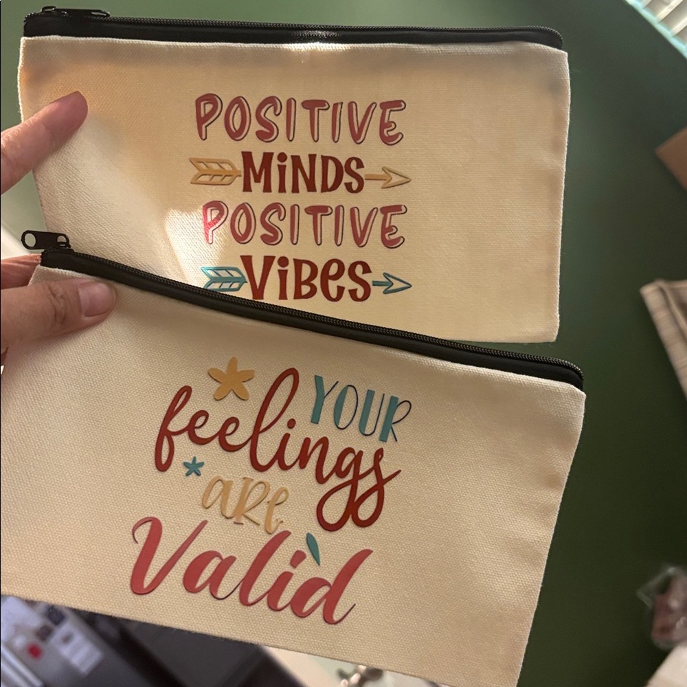 Makeup pouch/ pencil case NEW 2pcs